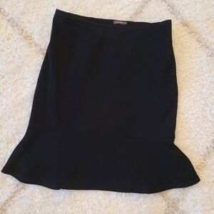 J. McLaughlin Black Peplum Hem Skirt 4|Classic Preppy Career Style